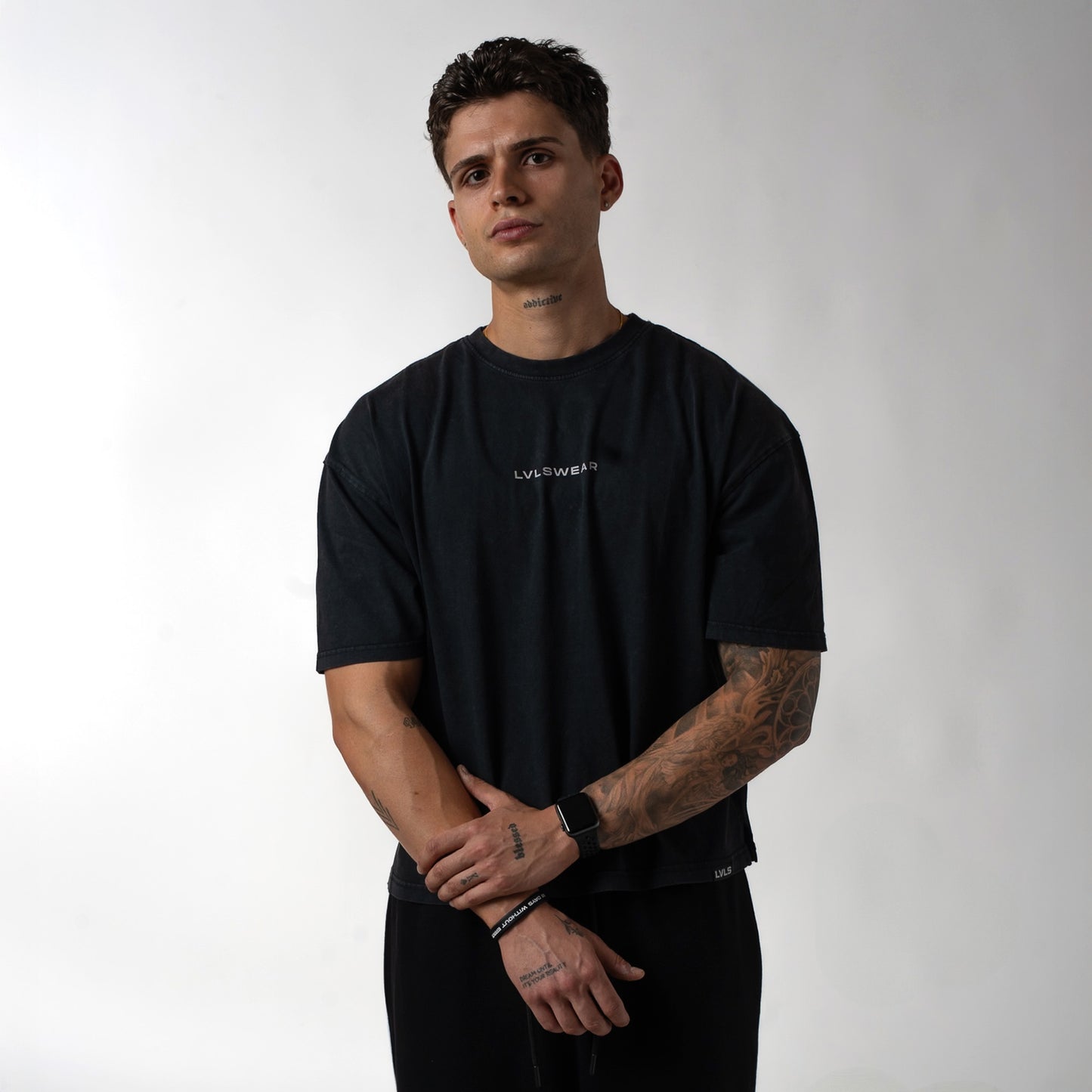 CHAOS BOXY PUMPCOVER - WASHED BLACK