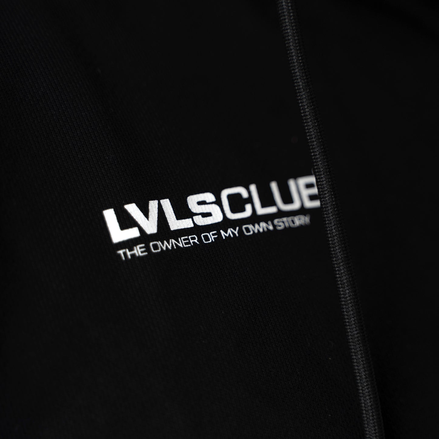 365 LVLS CLUB ZIP HOODIE - BLACK
