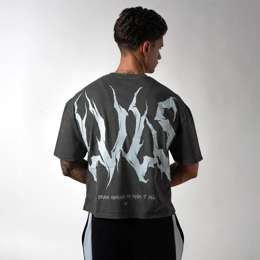 CHAOS BOXY PUMPCOVER - WASHED GREY