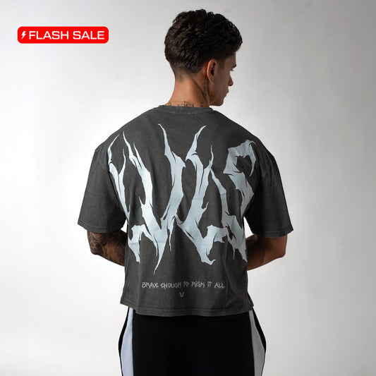 CHAOS BOXY PUMPCOVER - WASHED GREY