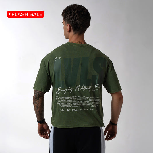 WITHOUT ERRORS BOXY PUMPCOVER - WASHED ARMY